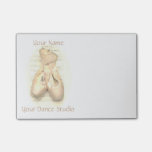 Ballet Pointe Shoes Painted Personalized Post-it Notes