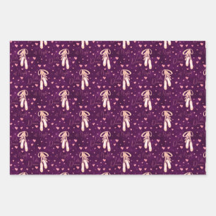 ballet pointe shoes wrapping paper sheets