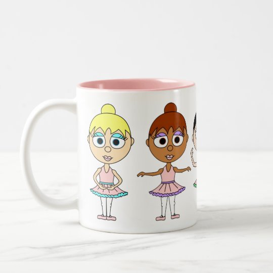 Ballet Positions Mug - Cute Ballerinas