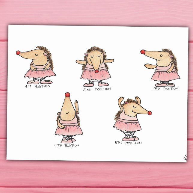 BALLET POSITIONS postcard by Nicole Janes (Creator Uploaded)
