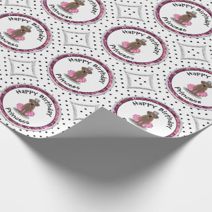Ballet Princess Chocolate Lab Labrador Retriever Wrapping Paper