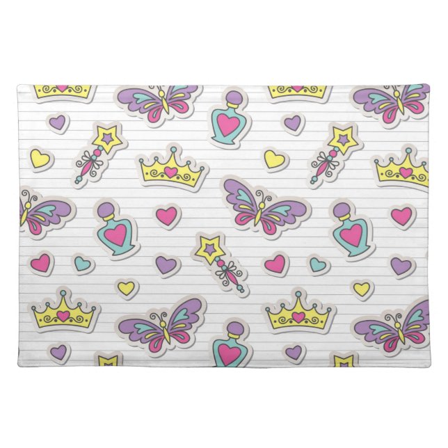 ballet princess pattern cloth placemat (Front)