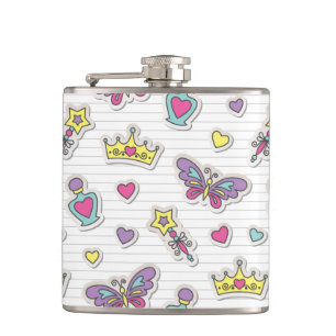 ballet princess pattern flask