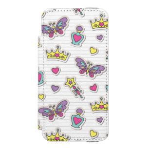 ballet princess pattern iPhone SE/5/5s wallet case