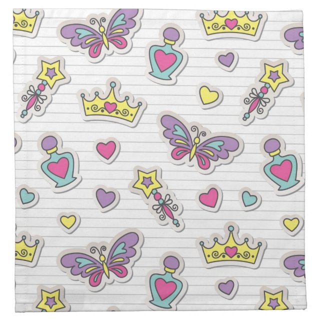 ballet princess pattern napkin (Front)