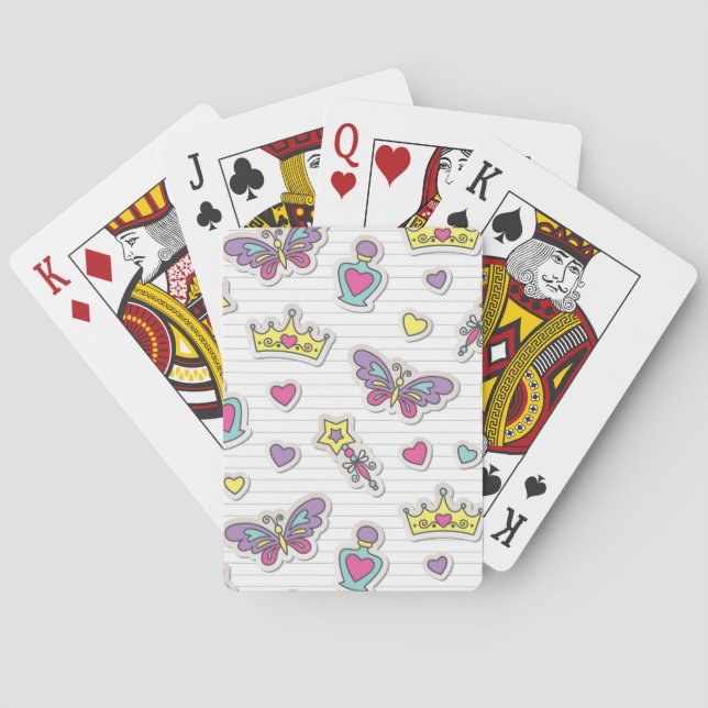 ballet princess pattern poker cards (Back)