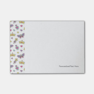 ballet princess pattern post-it notes