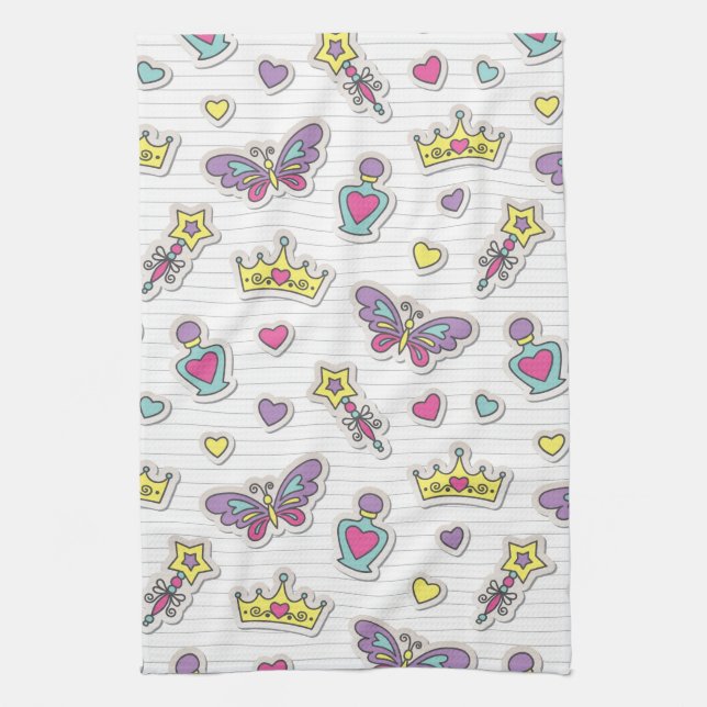 ballet princess pattern towel (Vertical)