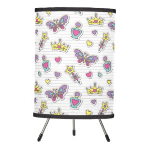 ballet princess pattern tripod lamp