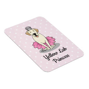 Ballet Princess Yellow Lab Labrador Retriever Dog Magnet