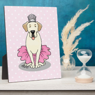 Ballet Princess Yellow Lab Labrador Retriever Dog Plaque