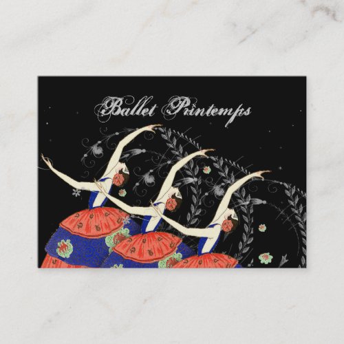 Ballet Printemps Ballerina Design Business Business Card Templates