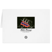 Ballet Printemps Ballerinas Black Version Cards (Back Horizontal)