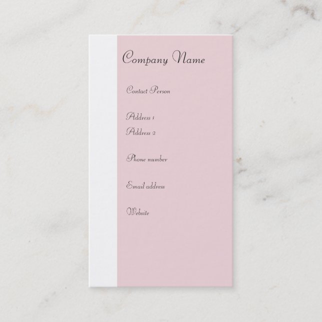 Ballet Profile Card - Two-sided (Front)