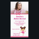 Ballet Recital<br><div class="desc">You can change this Ballet Recital invitation into Birthday’s invitation. Copyright ©Stockberry Studio & JW illustrations.</div>