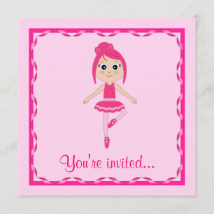 Ballet Recital: Beginner Ballerina Invitation