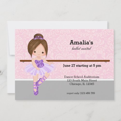 Ballet Recital Invitation