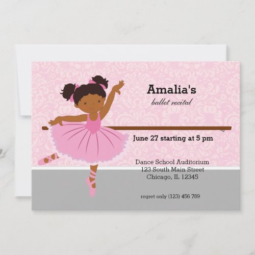 Ballet Recital Invitation