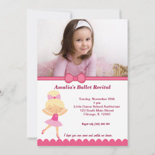 Ballet Recital Invitation