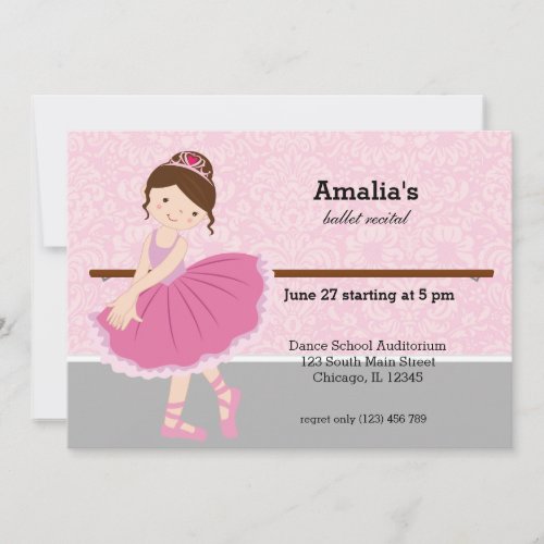 Ballet Recital Invitation