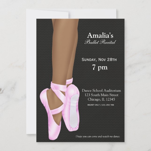 Ballet Recital Invitation (Front)