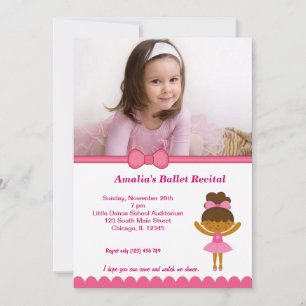 Ballet Recital Invitation