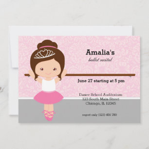 Ballet Recital Invitation