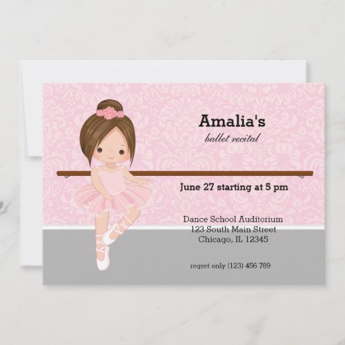 Ballet Recital Invitation