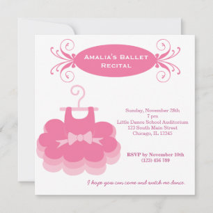 Ballet Recital Invitation