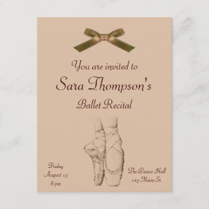 Ballet Recital Invitation