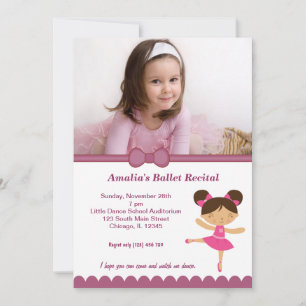 Ballet Recital Invitation