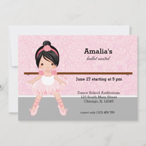 Ballet Recital Invitation