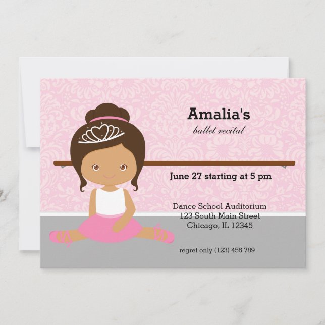 Ballet Recital Invitation (Front)