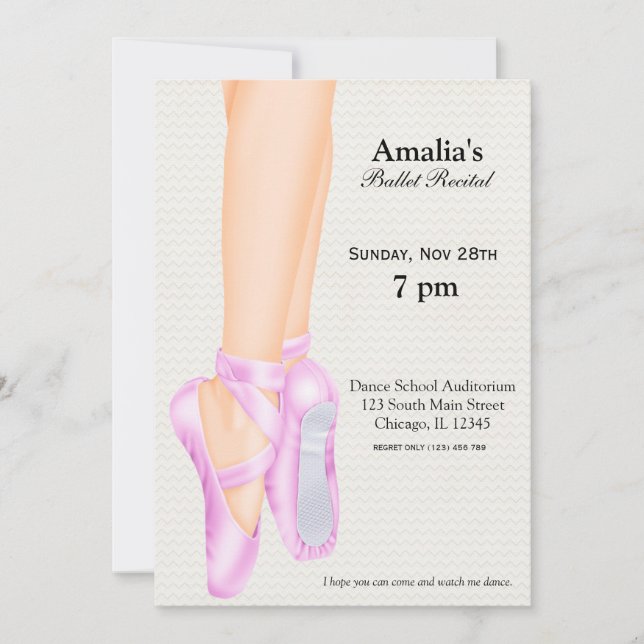 Ballet Recital Invitation (Front)
