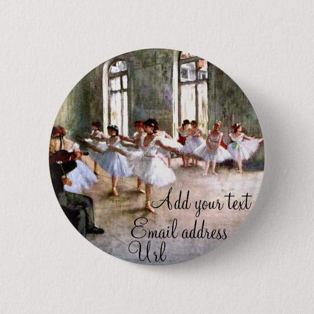 Ballet Rehearsal Button (Front)