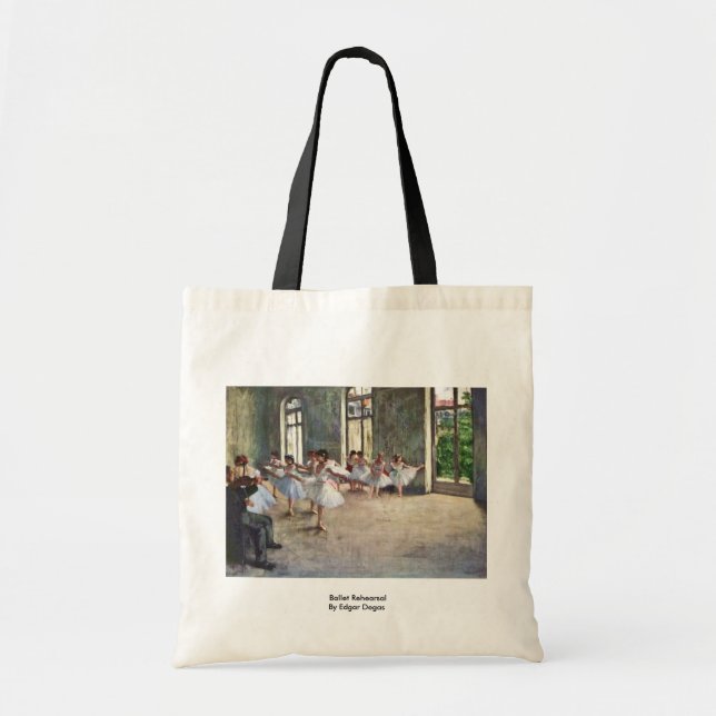 Ballet Rehearsal By Edgar Degas Tote Bag (Front)