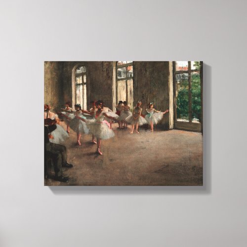 Ballet Rehearsal _ Edgar Degas _ 1873 Canvas Print