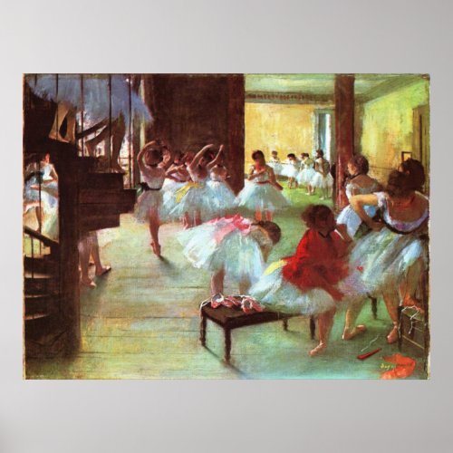 Ballet Rehearsal _ Edgar Degas _ 1880 Poster