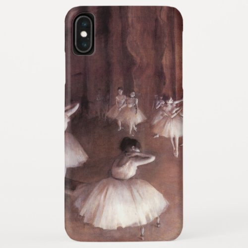 Ballet Rehearsal on the Stage by Edgar Degas iPhone XS Max Case