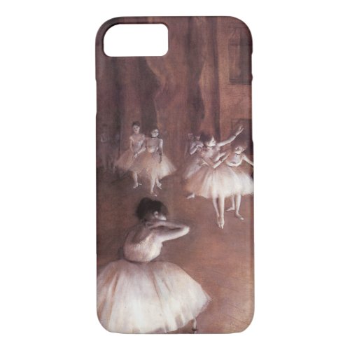 Ballet Rehearsal on the Stage by Edgar Degas iPhone 87 Case