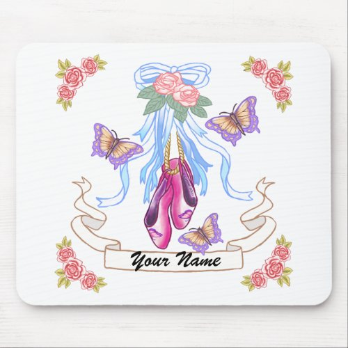 Ballet Roses Mouse Pad