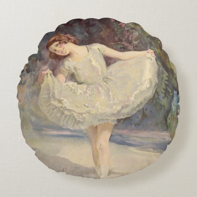 Ballet Round Pillow (Front)