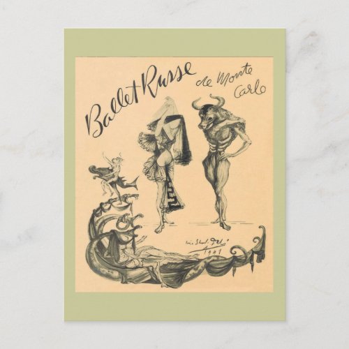 Ballet Russe de Monte Carlo Postcard