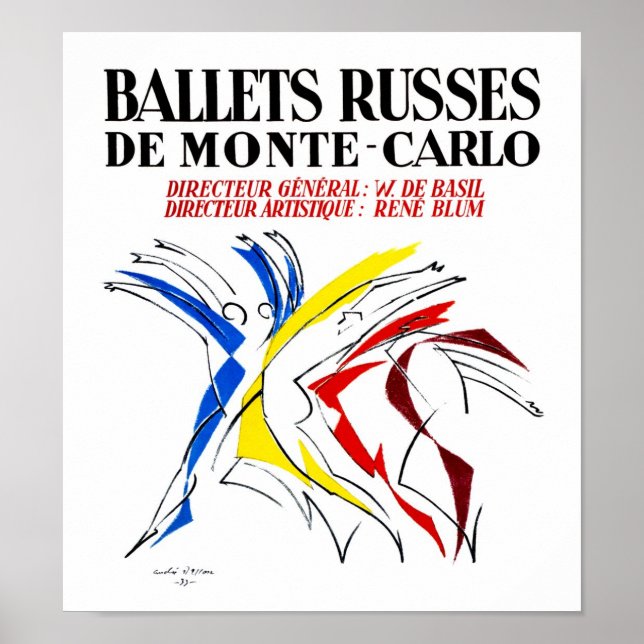 Ballet Russes - Abstract Dancer Lover Art Poster (Front)