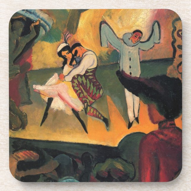 Ballet Russes, Russian Ballet by August Macke Beverage Coaster (Front)
