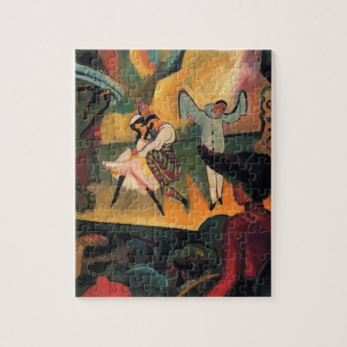 Ballet Russes Russian Ballet by August Macke Jigsaw Puzzle