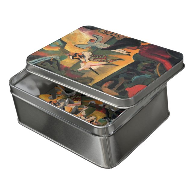 Ballet Russes, Russian Ballet by August Macke Jigsaw Puzzle (Lid Open)