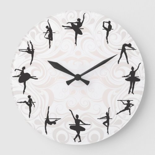 Ballet School Ballerina Dance Wall Clock