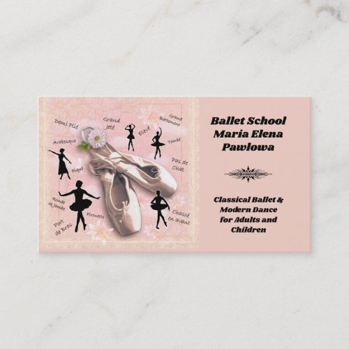 Ballet School Business Card