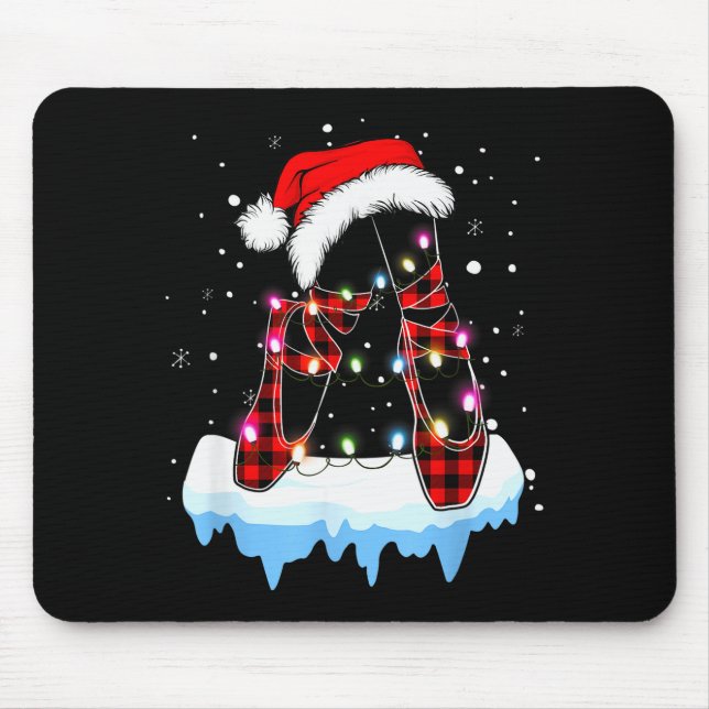 Ballet Scute Ss Cute Sss Christmas Lights Santa Ba Mouse Pad (Front)